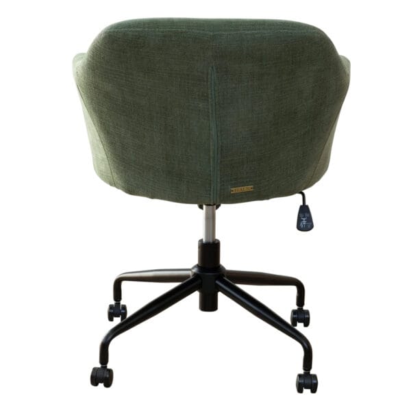 With its adjustable swivel seat, steel legs and padded seat, the comfy and durable Miranda office chair is essential for a productive home office experience. Upholstered with 100% Polyester fabric and available in four shades, the Miranda is the perfect blend of modern style and ergonomic design. Minor assembly required.Â