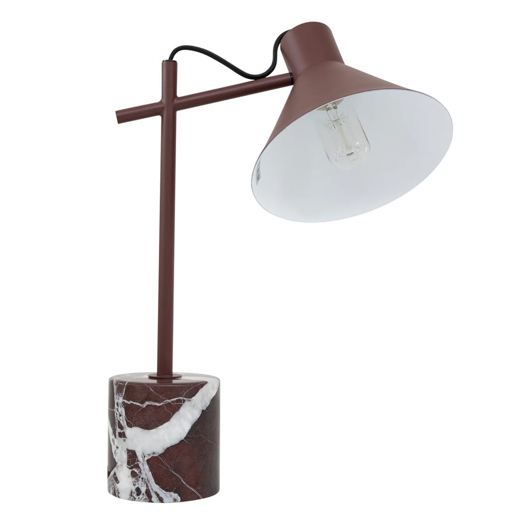 Rio Marble Desk Lamp in Scorched Earth - Image 2