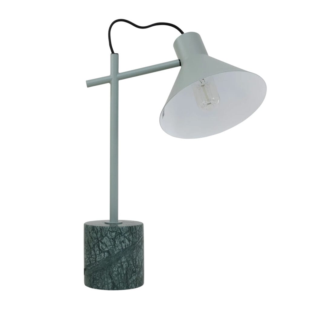 Rio Marble Desk Lamp in Sage Garden