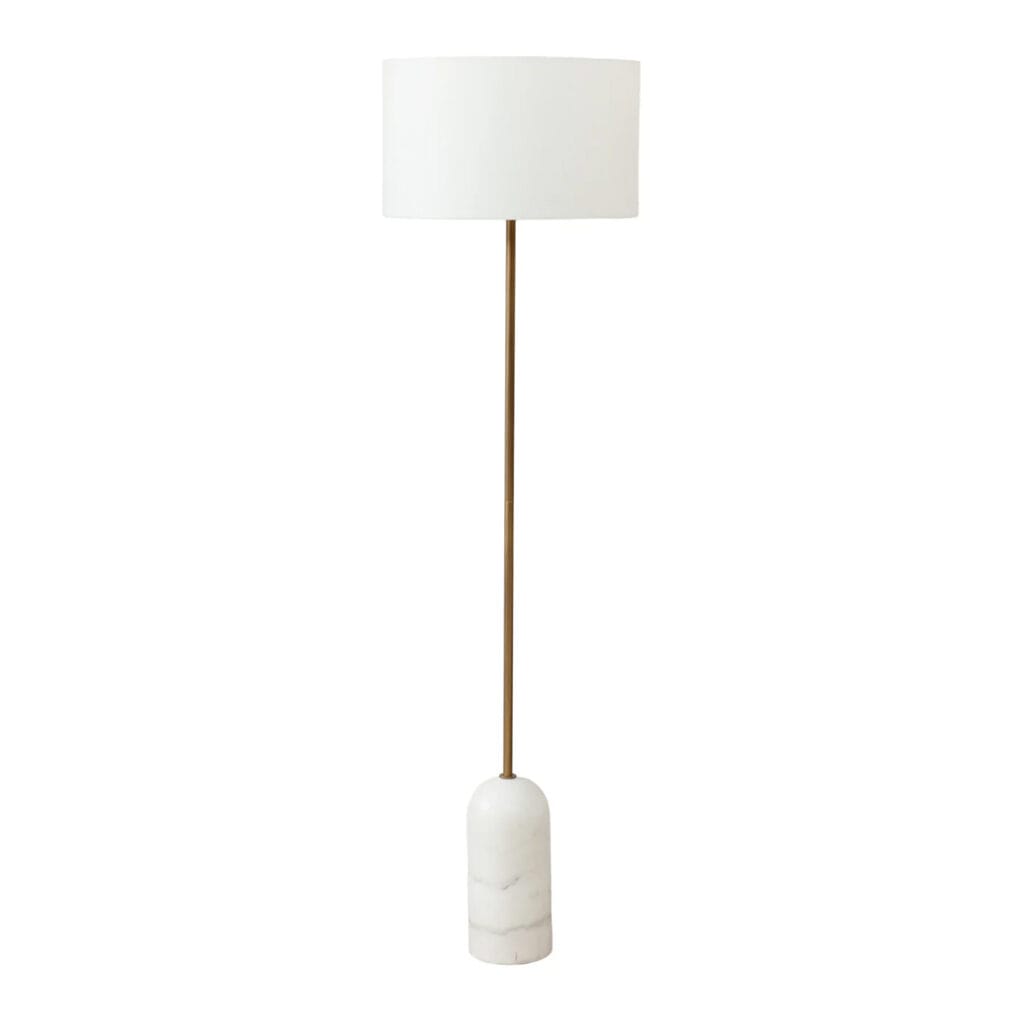 Verona Marble Floor Lamp in Cloud