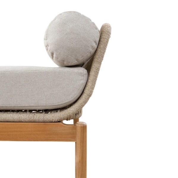 The fully outdoor Vision seating range is a sight to behold! Featuring a relaxing occasional chair and an inviting daybed composed of a teak frame, these items will bring both a modern and classic feel to exterior areas. Weather-resistant olefin outdoor fabric that offers style, versatility and practicality completes the picture.