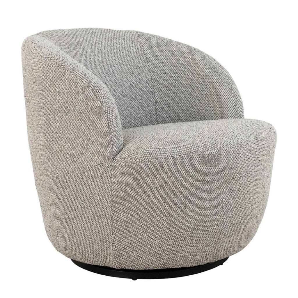 Alba Swivel Chair in Café au Lait