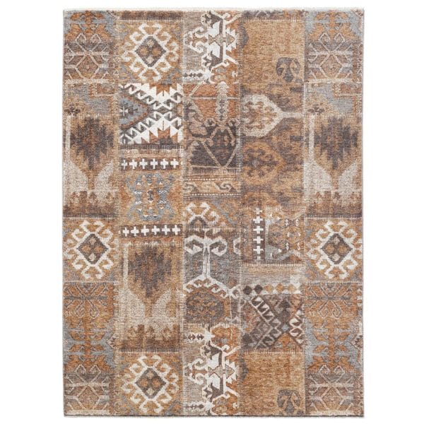 Amulet rugs will work like a charm in both contemporary or more traditional interior schemes, bringing both visual interest and the convenience of easy cleaning to the floor, thanks to their 100% polypropylene composition. Available in two versatile colourways and two generous sizes.