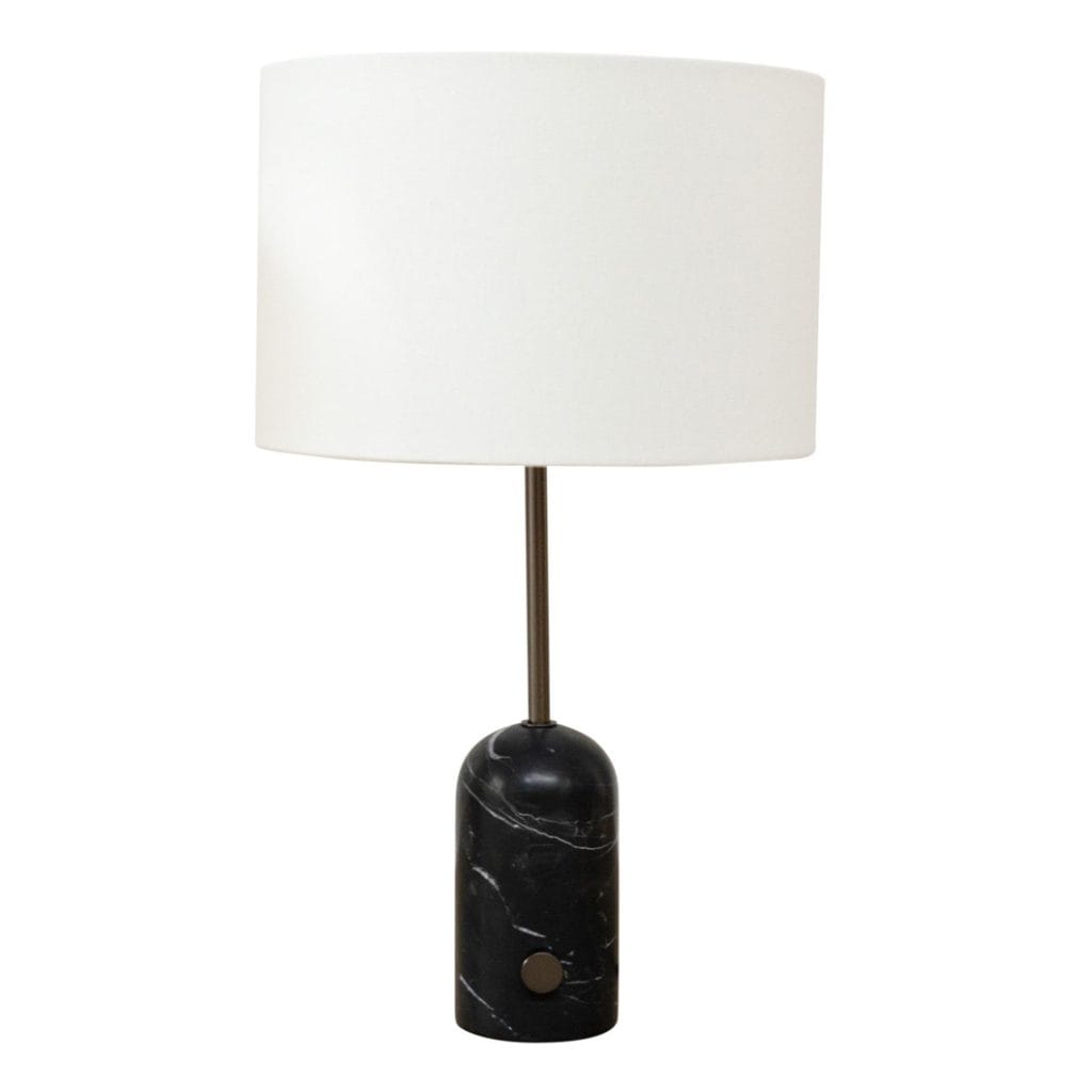 Verona Marble Table Lamp in Midnight