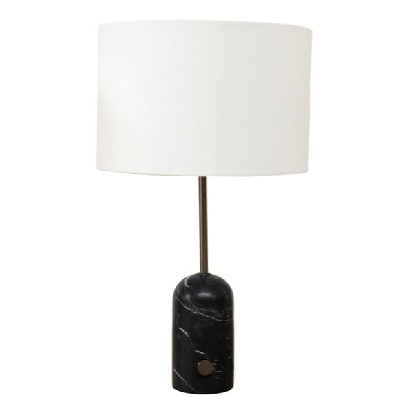 Verona Marble Table Lamp in Midnight