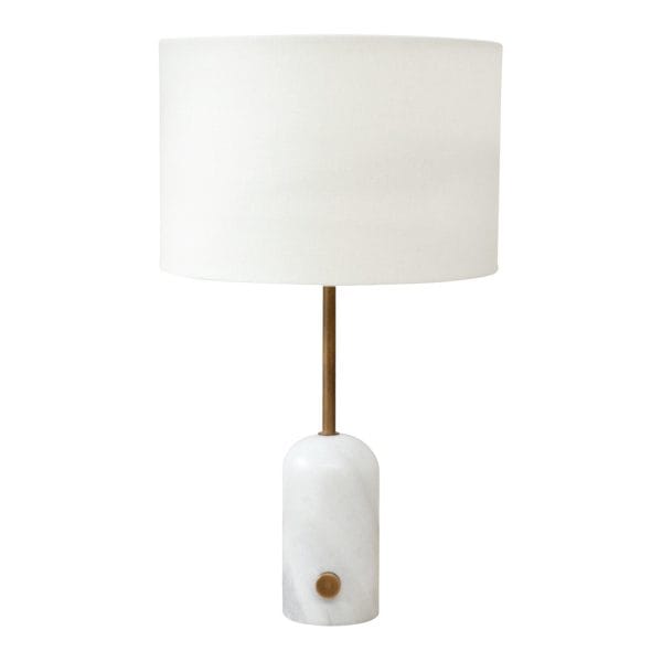 Verona Marble Table Lamp in Cloud