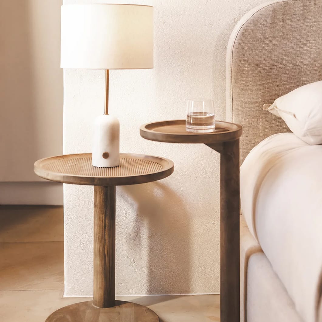 Verona Marble Table Lamp in Cloud - Image 2