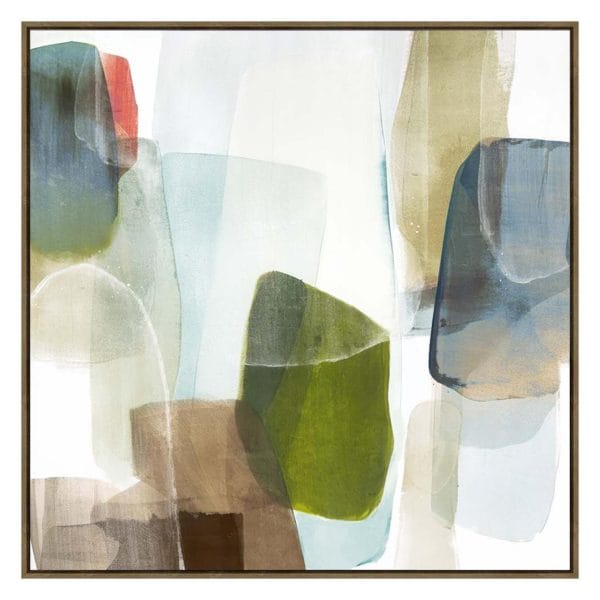 Watercolour Wall Art in Peacock