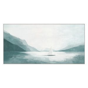 Alone Afloat Wall Art in Blue Drift