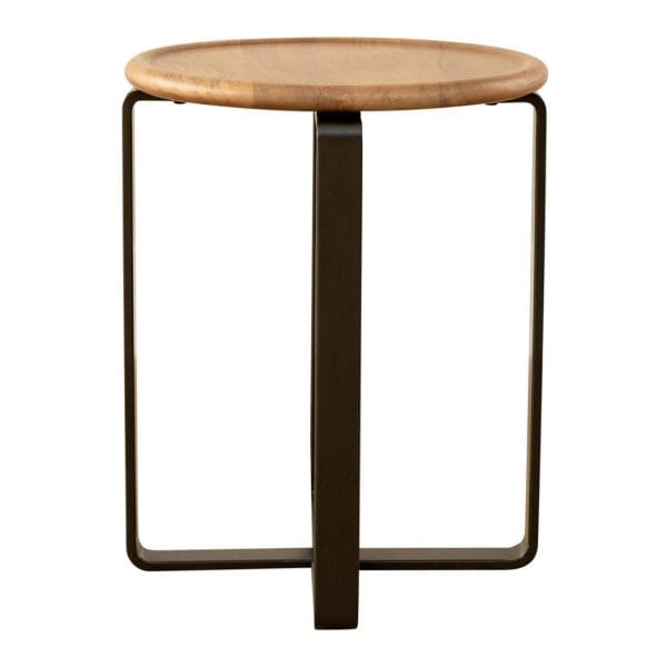 Elevate your living space with Crest side and coffee tables, which blend the natural beauty of mango wood with modern design. These dark-toned tables are supported by sleek steel legs, bringing contemporary elegance to spaces. Minor assembly required.