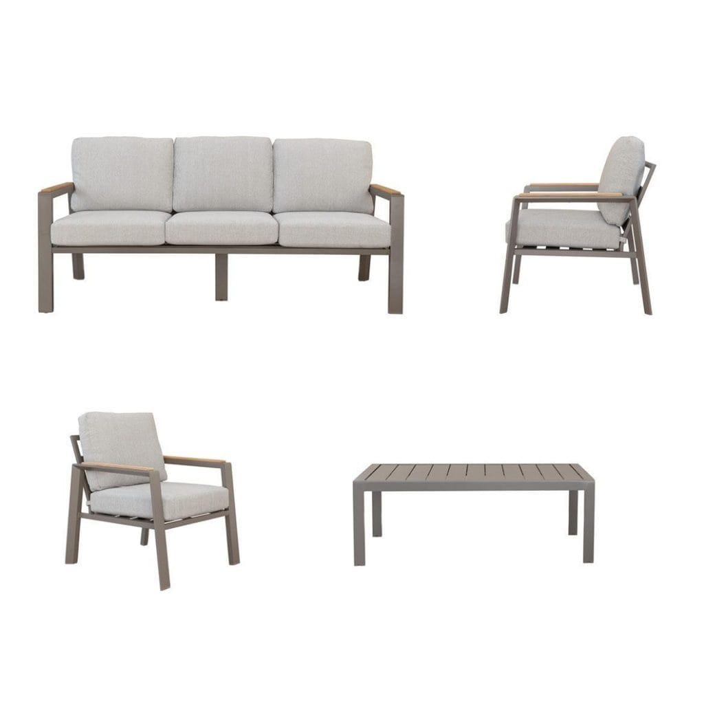Helios Sofa Set in Mocha