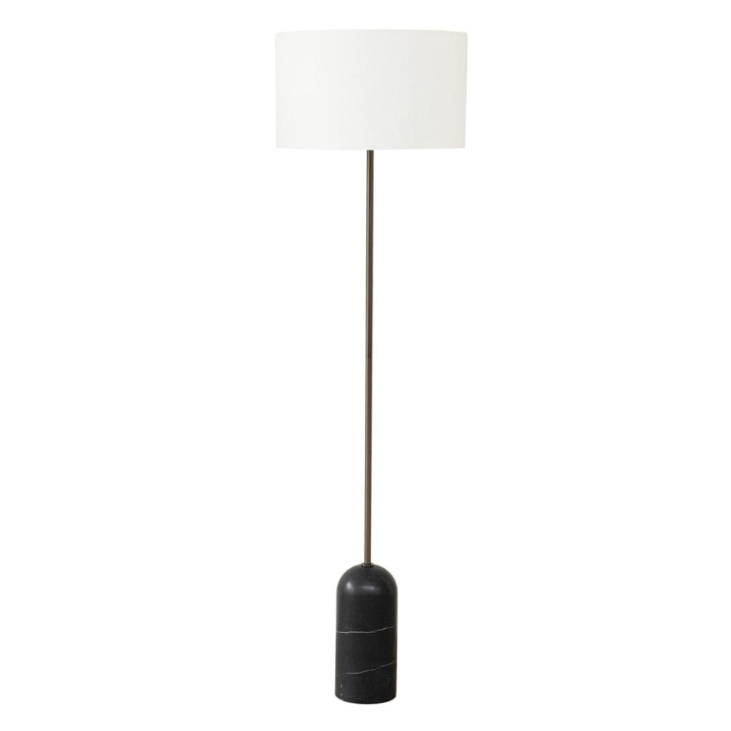 Verona Marble Floor Lamp in Midnight
