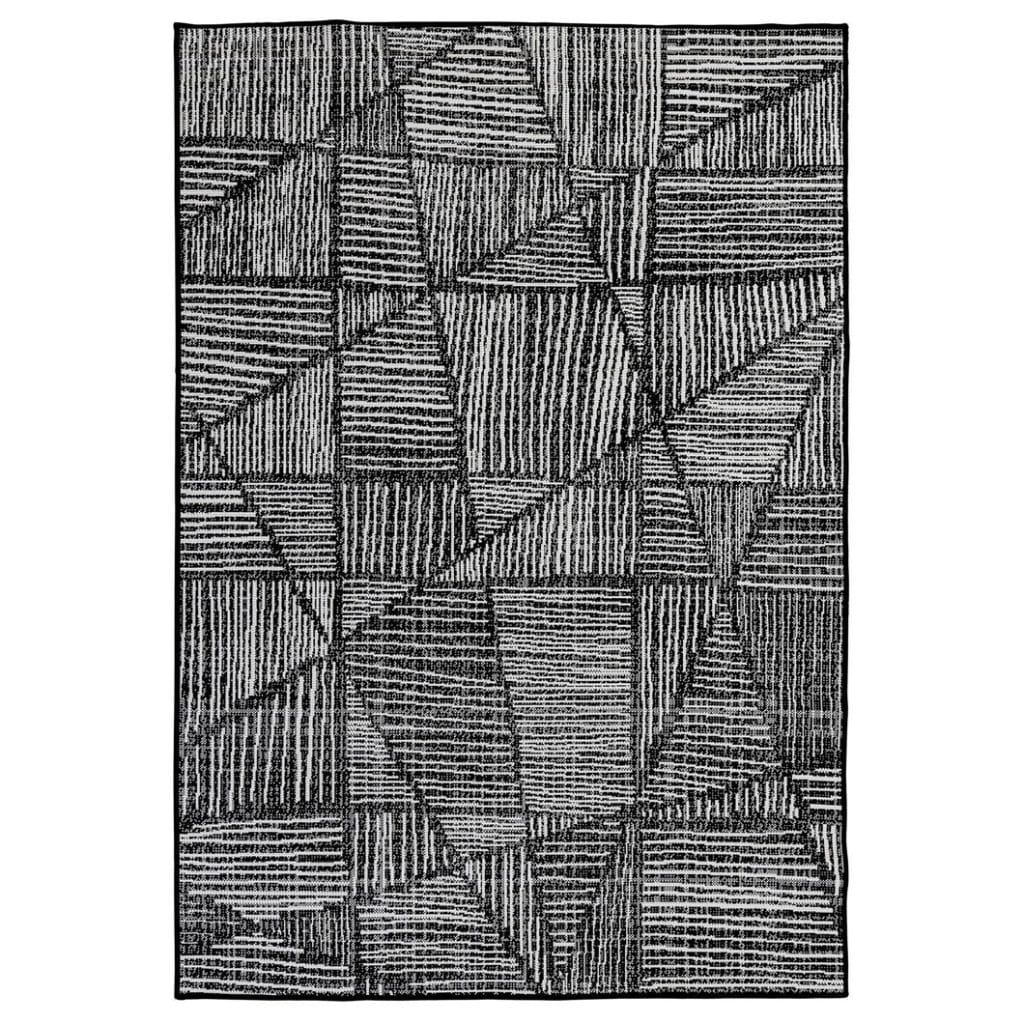 Tangram Outdoor Rug in Inkwell