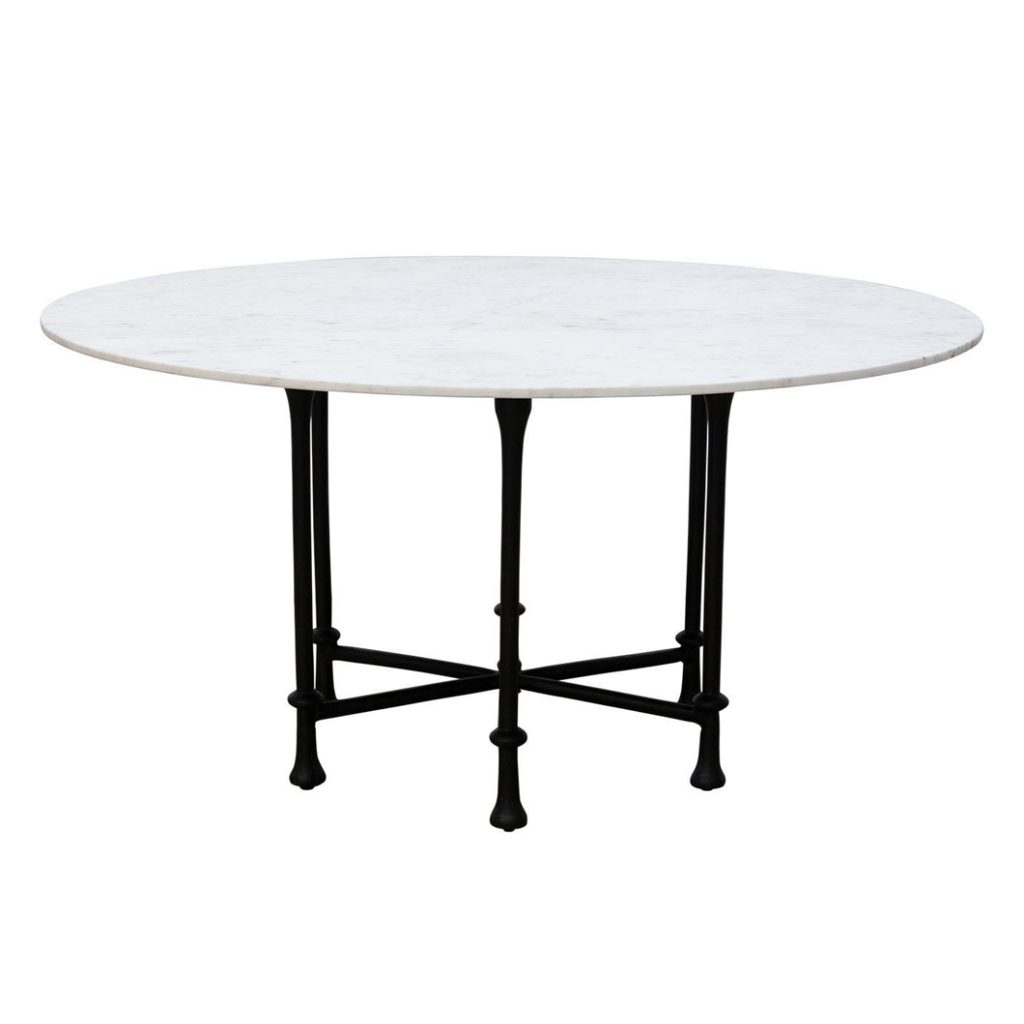 Monaco Marble Dining Table 6-Seater in Salt Rock