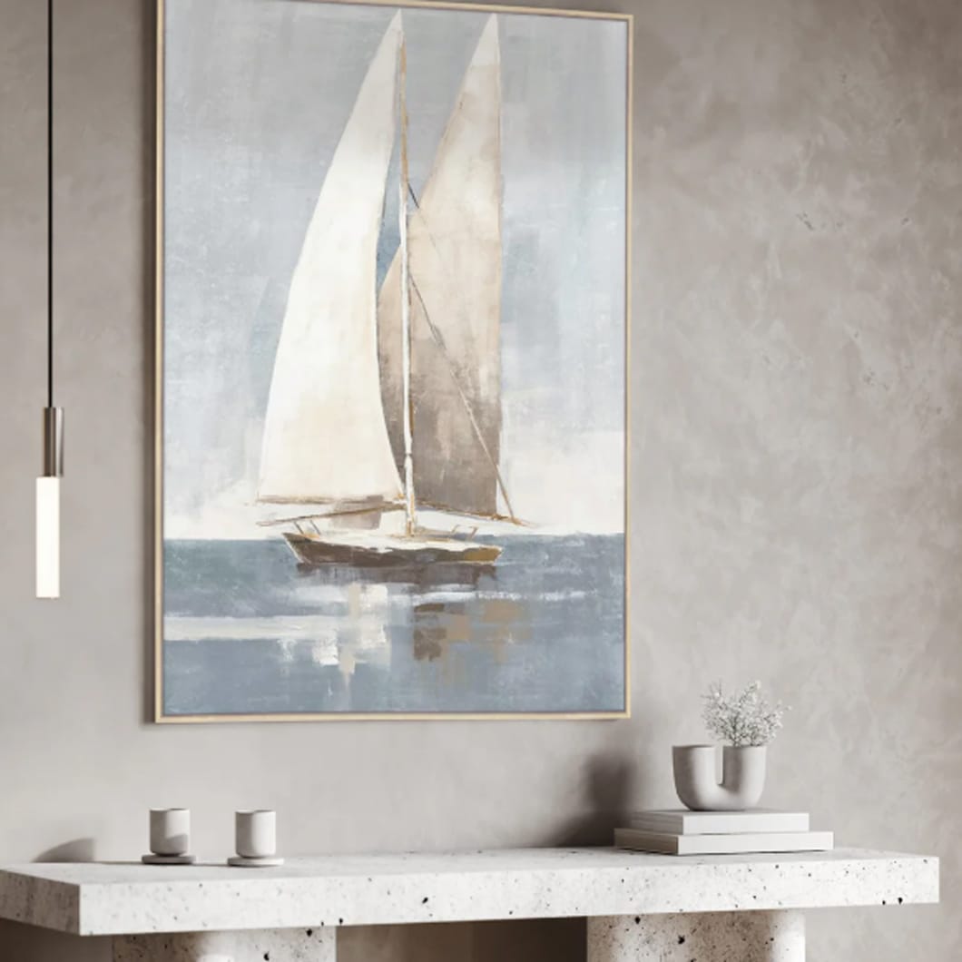 Sail Away Wall Art in Ocean - Image 3