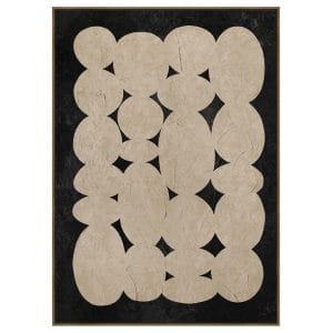 Conglomerate Wall Art in Coal & Clay