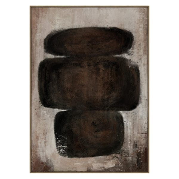 Trifold Wall Art in Terra Noir