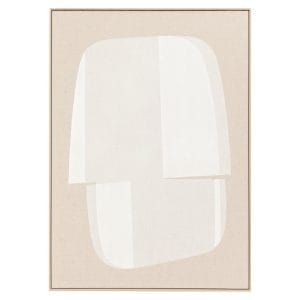 Freeform Flow Wall Art in Chalk