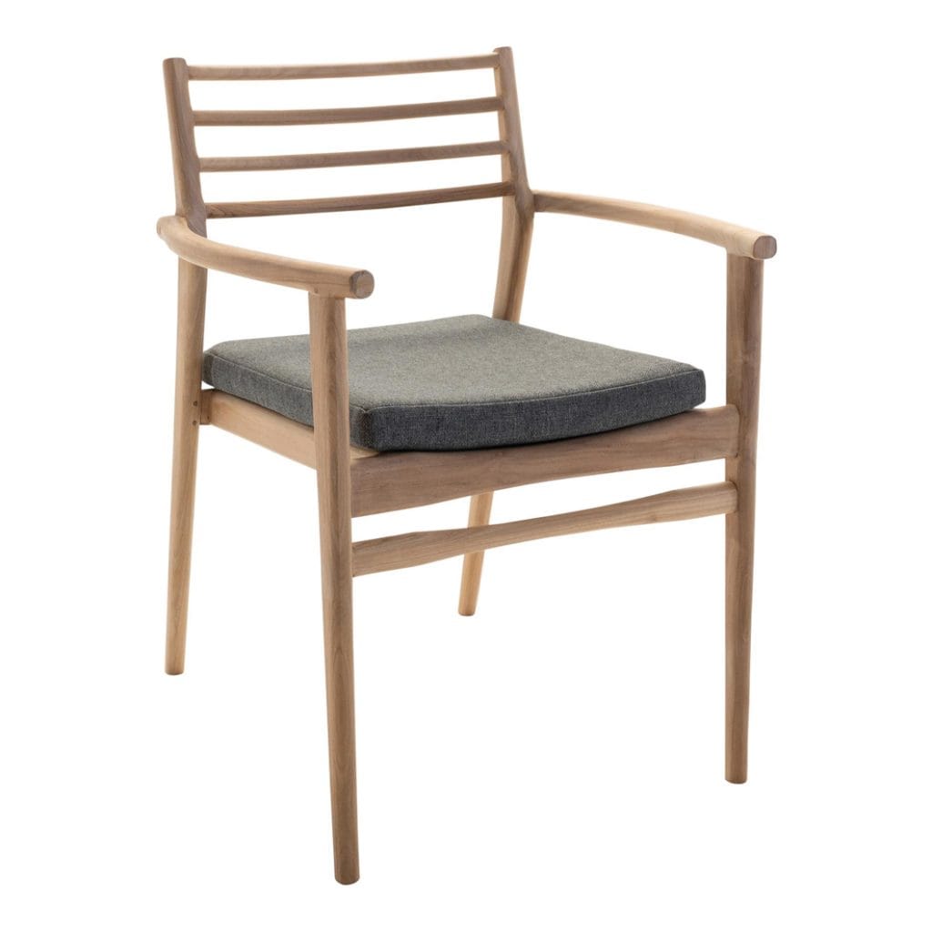 Mandalay Teak Dining Chair in Thunder