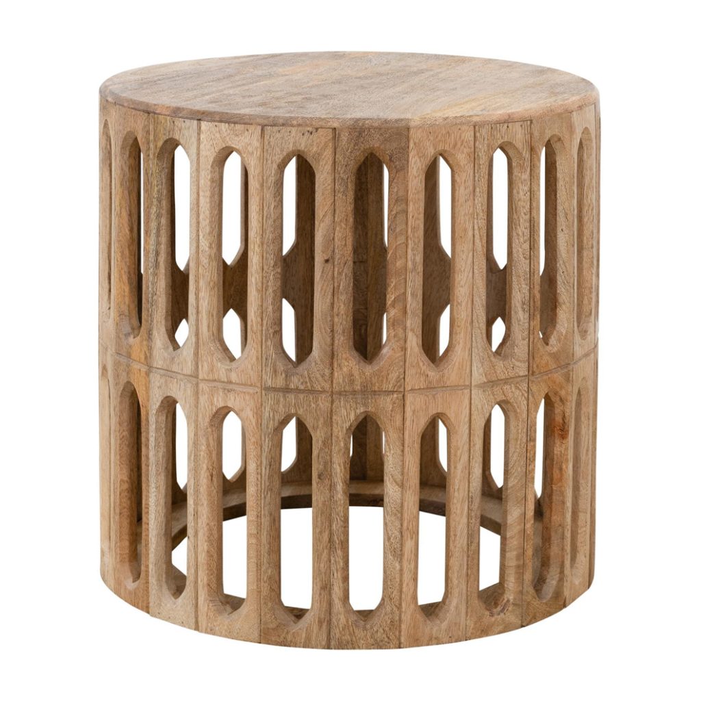 Rosette Side Table in Cinnamon