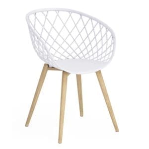 Kurv Armchair in Snow