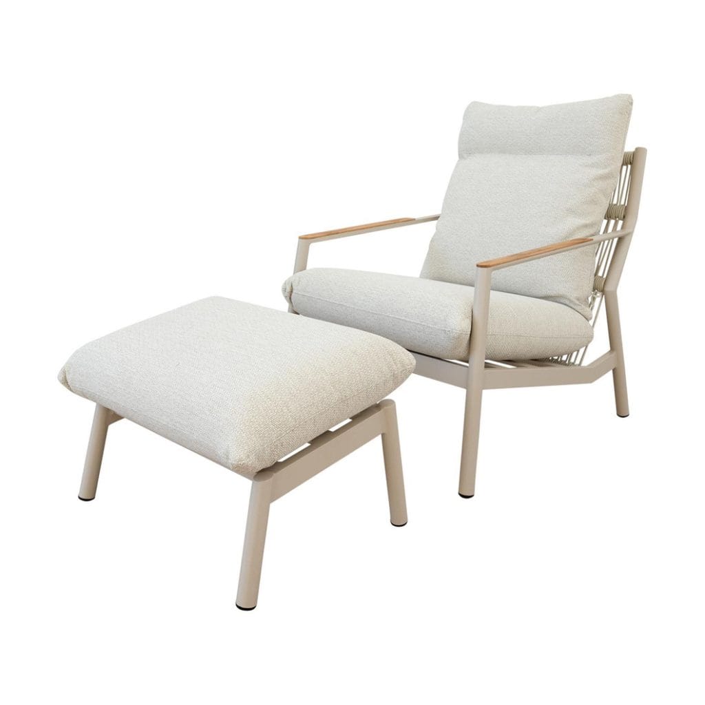 Nirvana Outdoor Occasional Chair Set in Shell