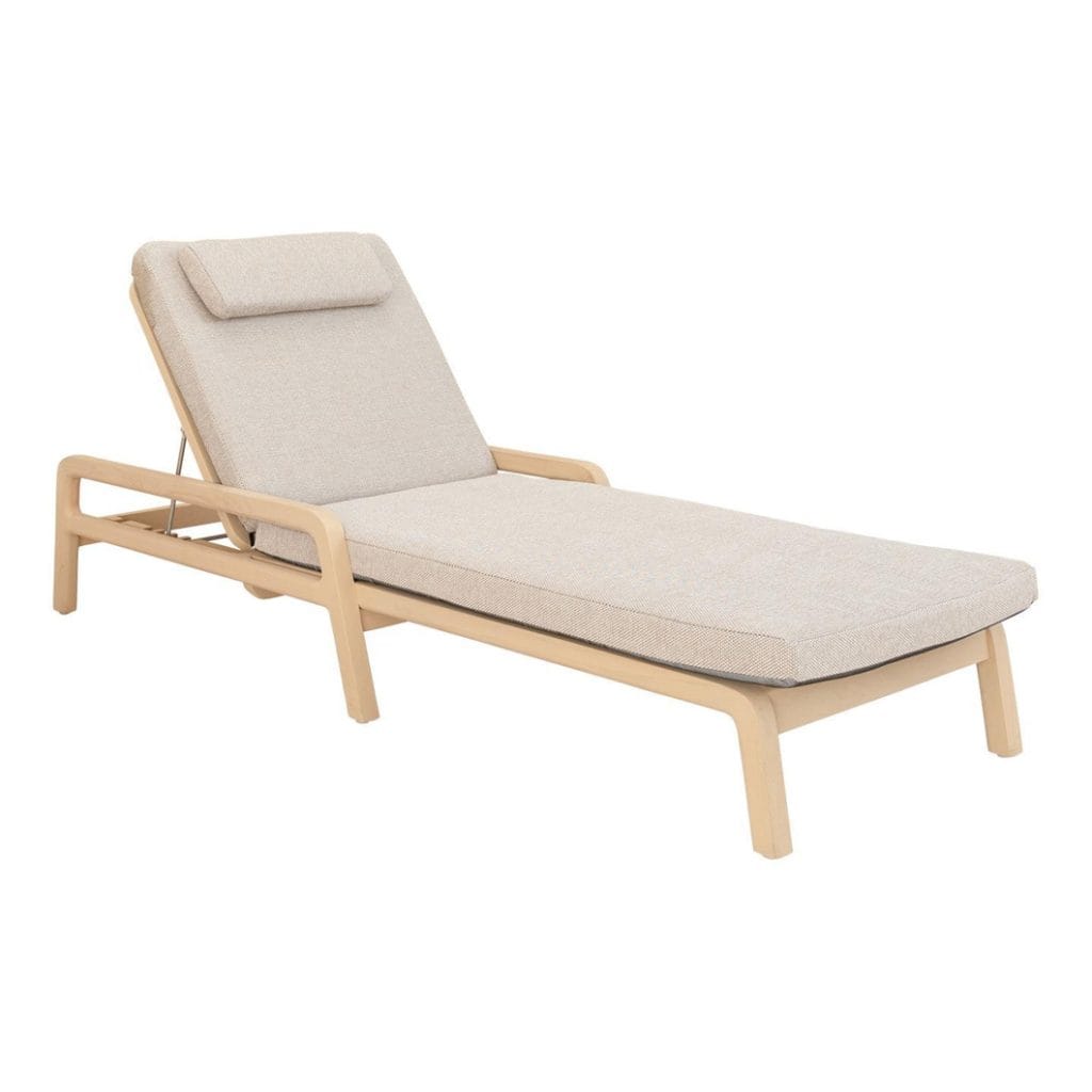 Royal Boma Teak Lounger in Sand