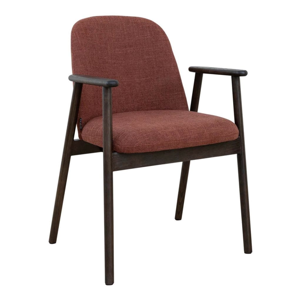 Albert Oak Dining Chair in Campari