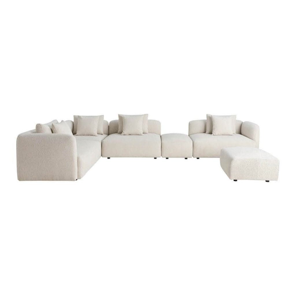 Aluna Modular Sofa Set in Cloud