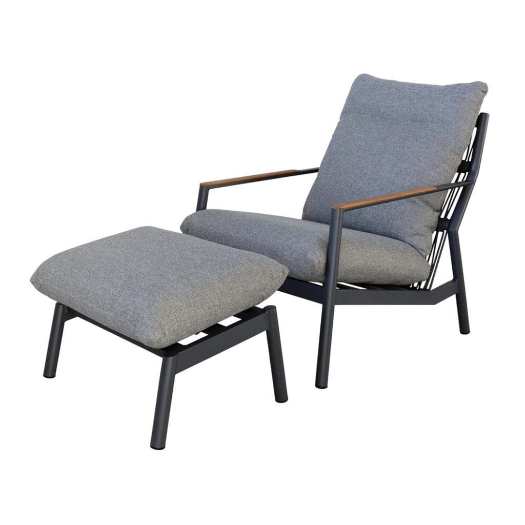 Nirvana Outdoor Occasional Chair Set in Boulder
