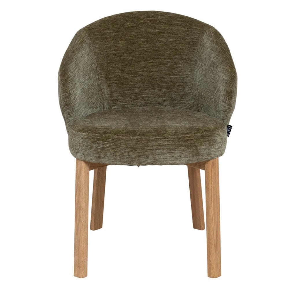 Dahlia Oak Dining Chair in Olive