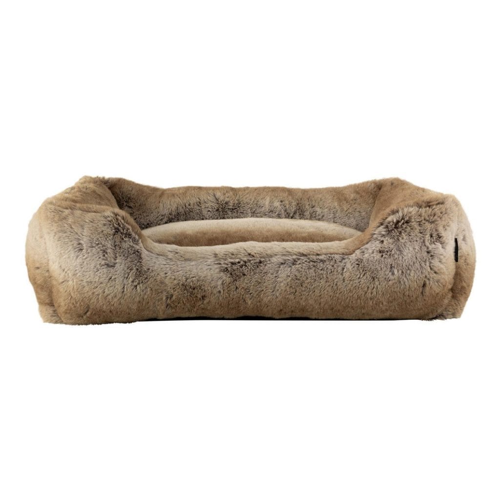 Rover Faux Fur Pet Bed in Coco