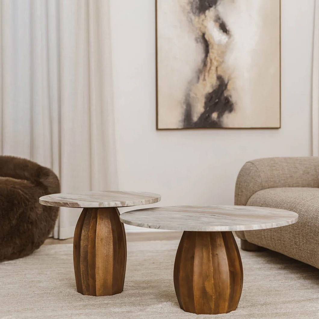 Cocomo Marble Coffee Table Set in Sunkissed - Image 5
