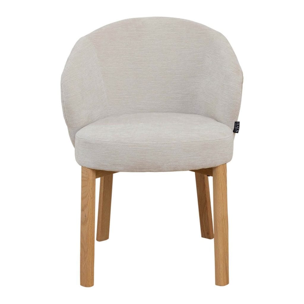 Dahlia Oak Dining Chair in Crema