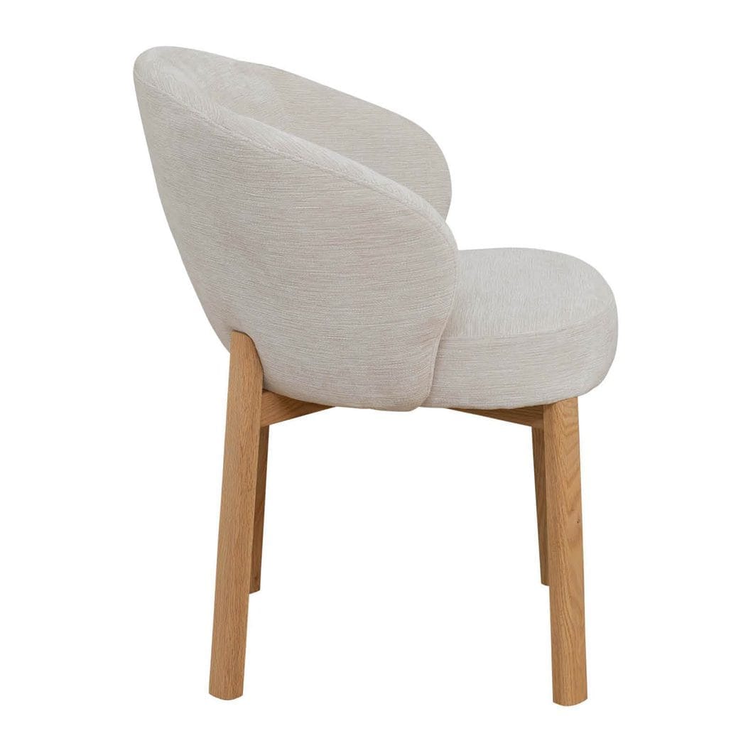 Dahlia Oak Dining Chair in Crema - Image 3