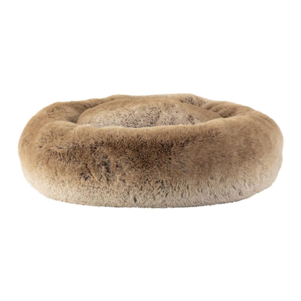 Lulu Faux Fur Pet Bed in Coco