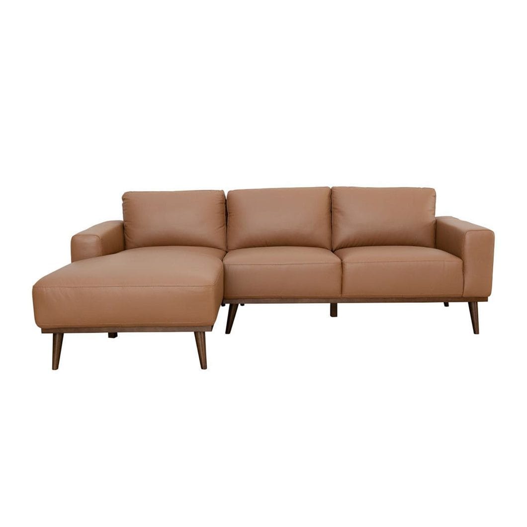 Enzo Chaise Sofa Left in Tan - Image 2