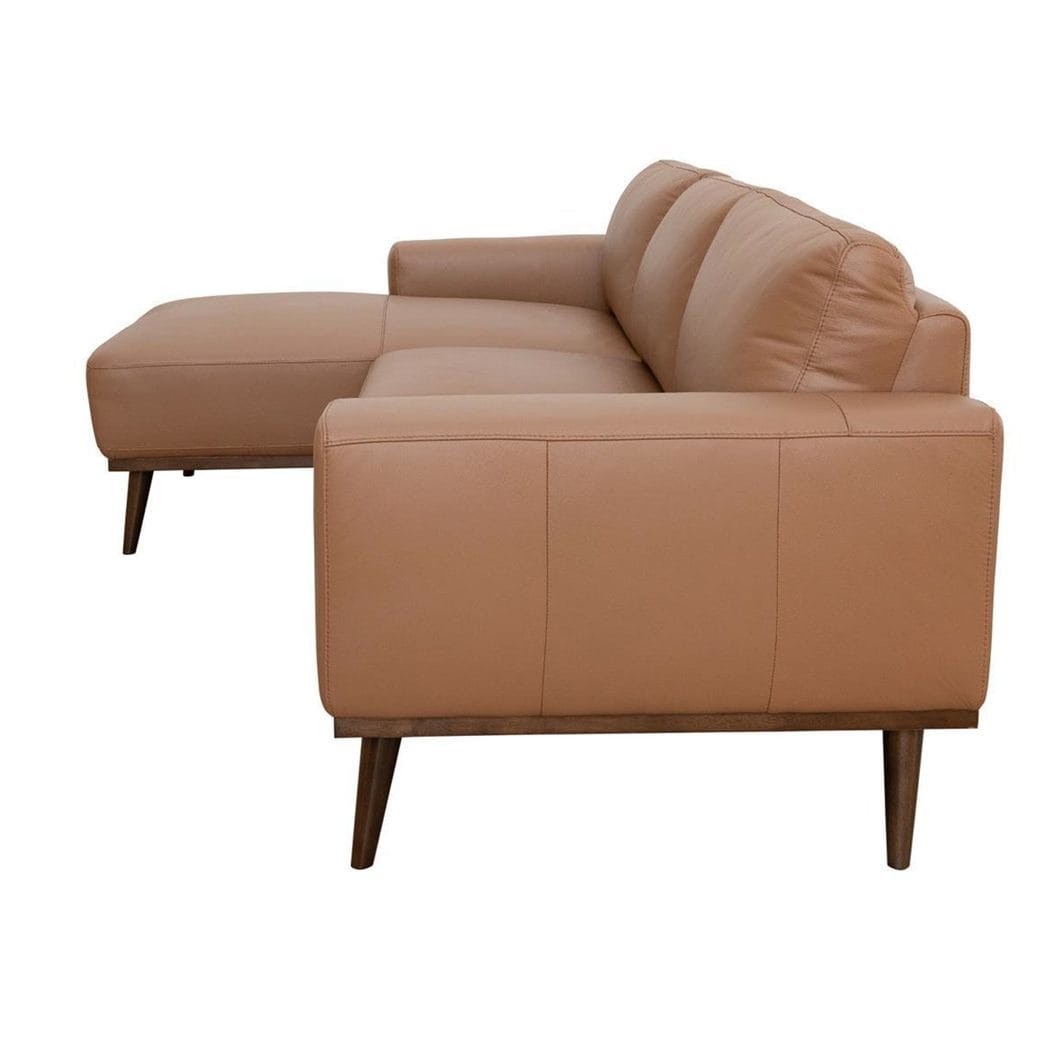 Enzo Chaise Sofa Left in Tan - Image 3