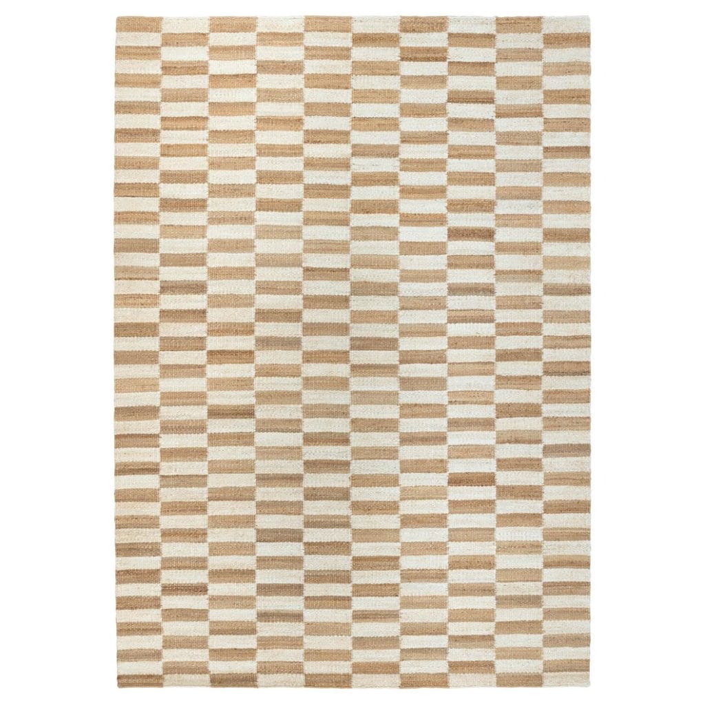 Damier Rug in Chalk