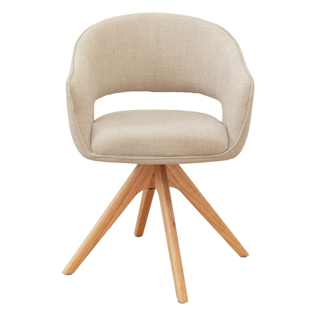 Emma Swivel Dining Chair Almond
