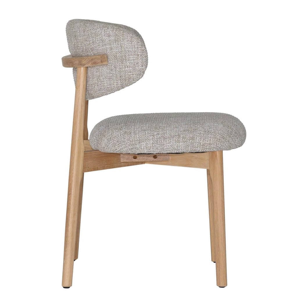 Giovanni Oak Dining Chair in Driftwood - Image 2