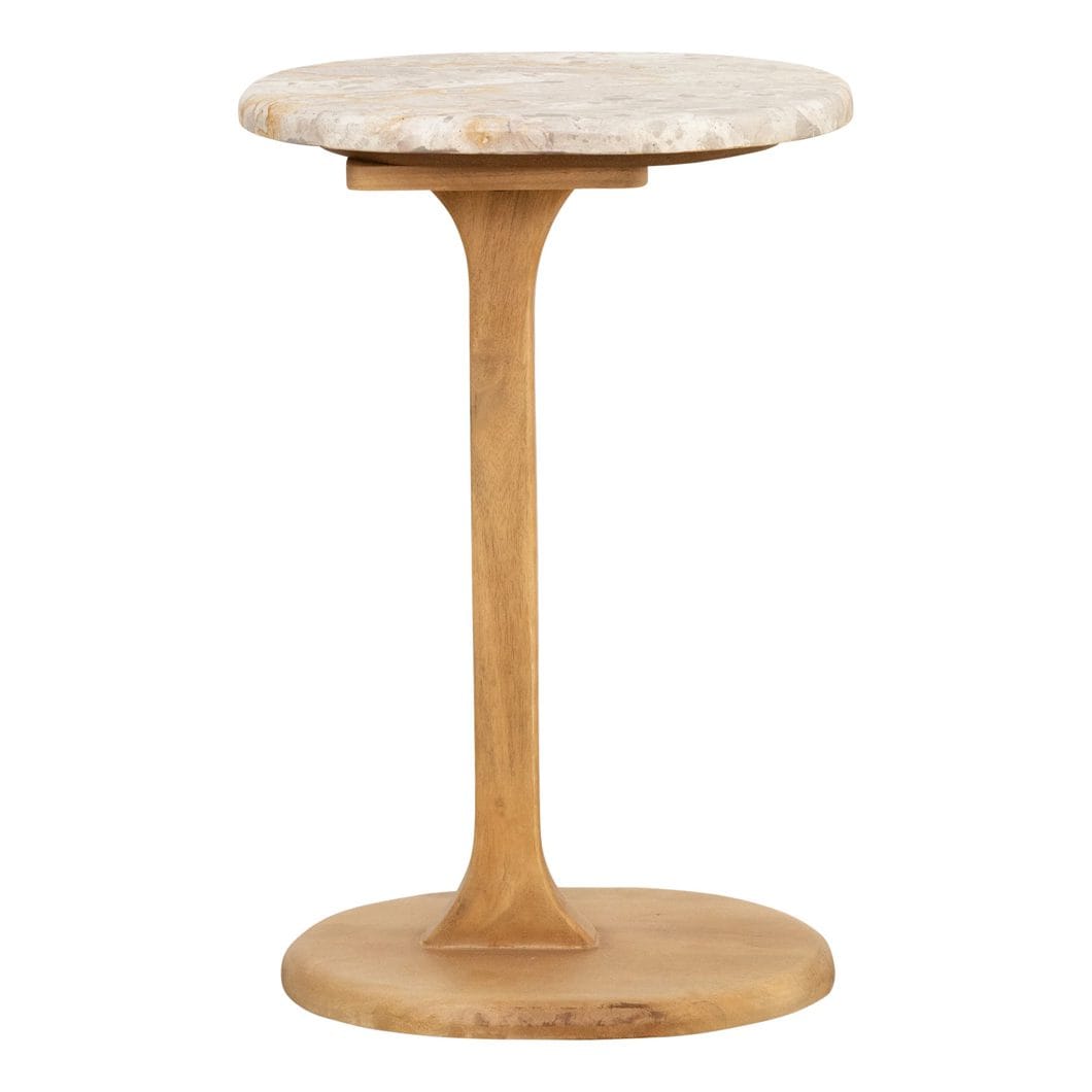 Stoneleaf Side Table Latte - Image 2