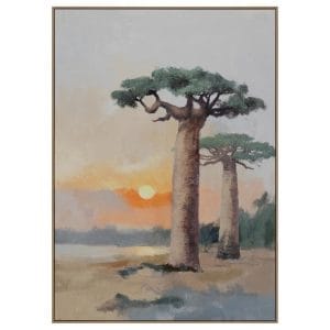 Baobab Dreams Wall Art in Sunset