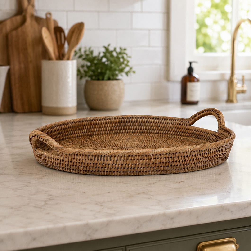 Phoenix Round Tray in Naturelle - Image 4