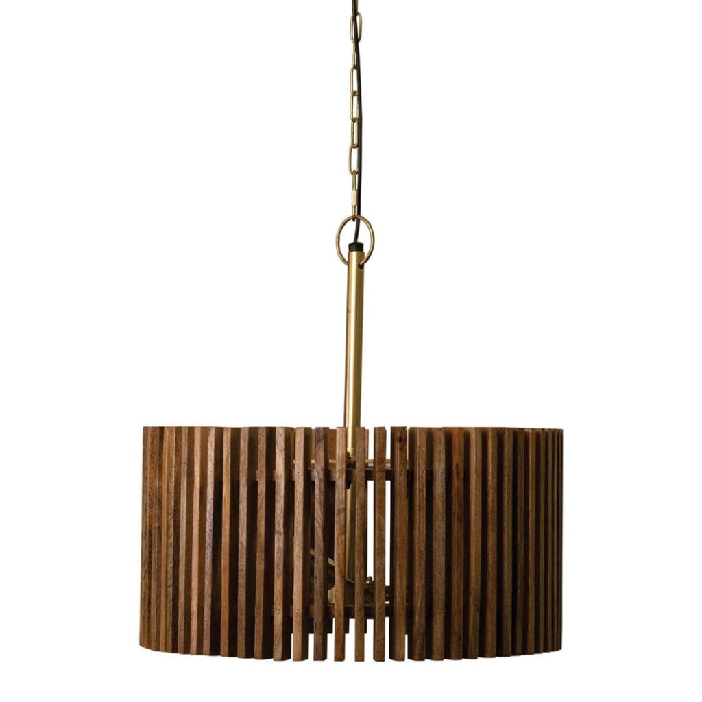 Pringle Wooden Pendant in Cinnamon