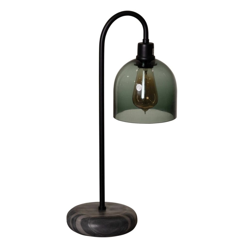 Glaze Bedside Lamp in Smoke