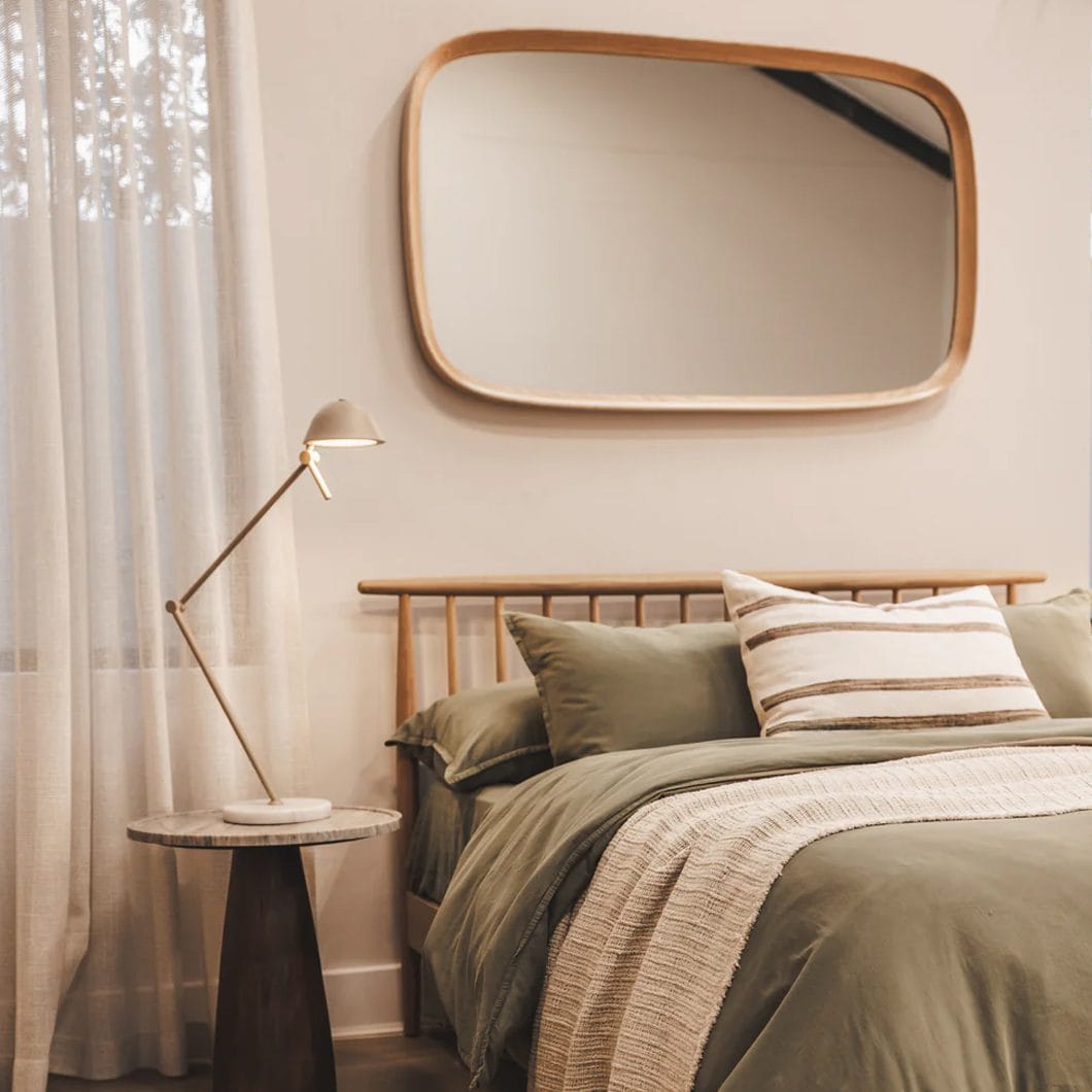 Benjamin Oak Mirror in Honey - Image 2