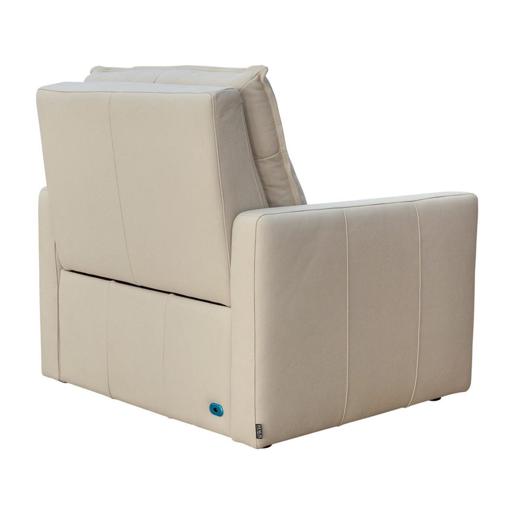 Ralph Leather Incliner Chair in Crema - Image 5