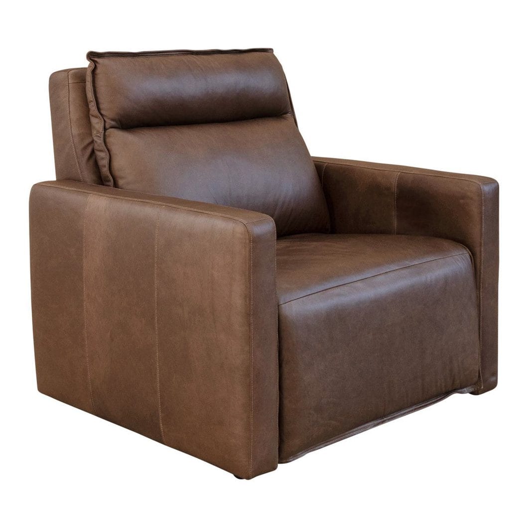 Ralph Leather Incliner Chair in Mocha - Image 2