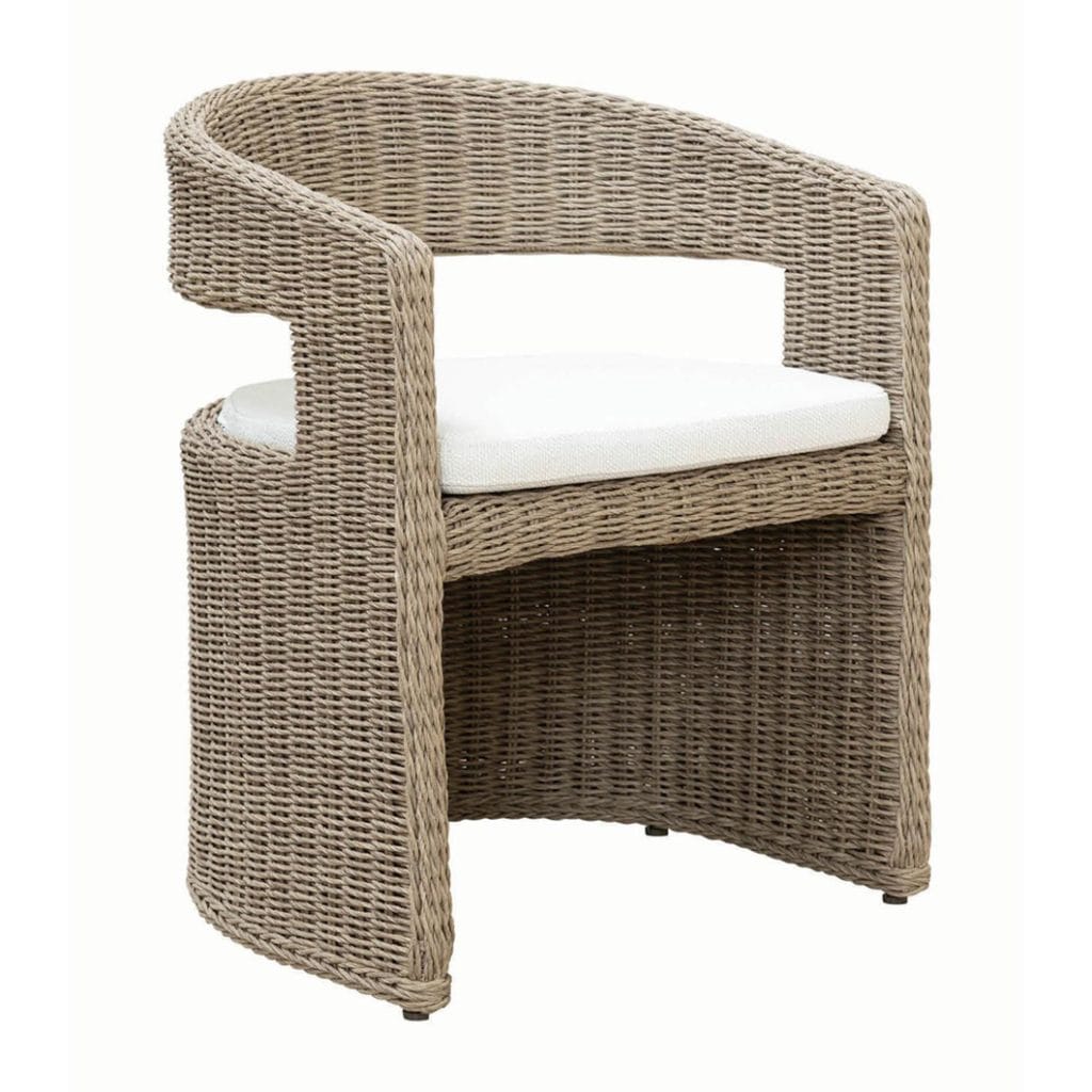 Curacao Outdoor Dining Chair in Creamed Honey